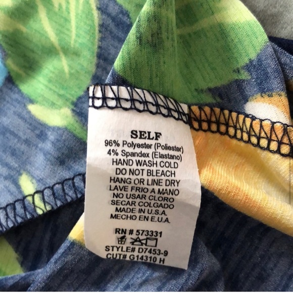 792 NWT Gilli V-neck Shortsleeved Solif Pink & Floral Print Dress. SzS - Picture 5 of 8